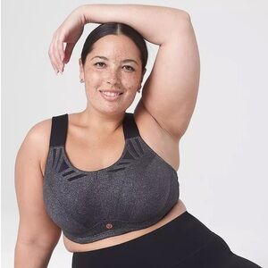 Lane Bryant LIVI Active High Impact Moisture Wicking Max Support Sports Bra 46D